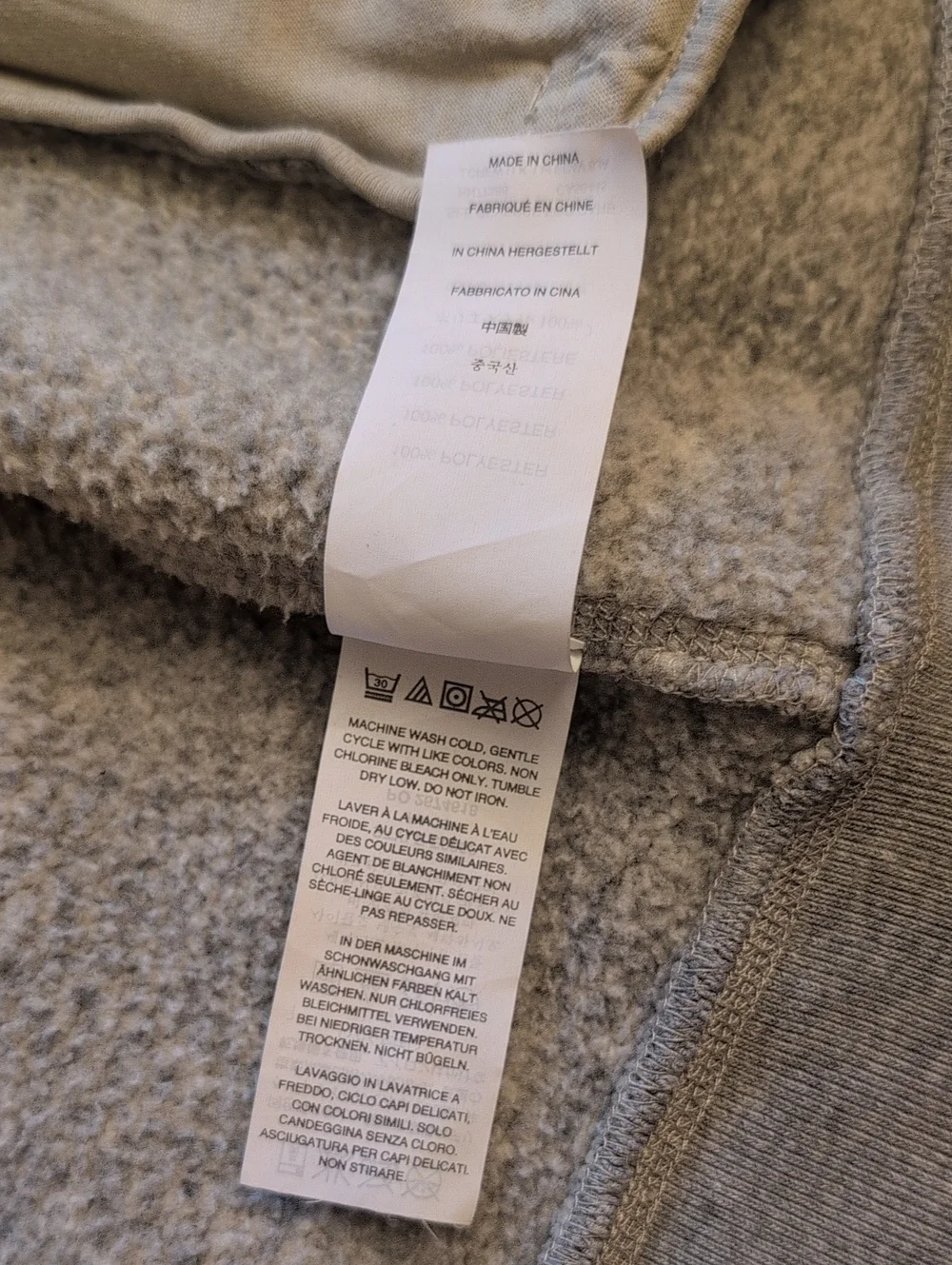 J. Crew Sportsmen's Outfitter Full Zip Fleece Jacket Grey Size L
